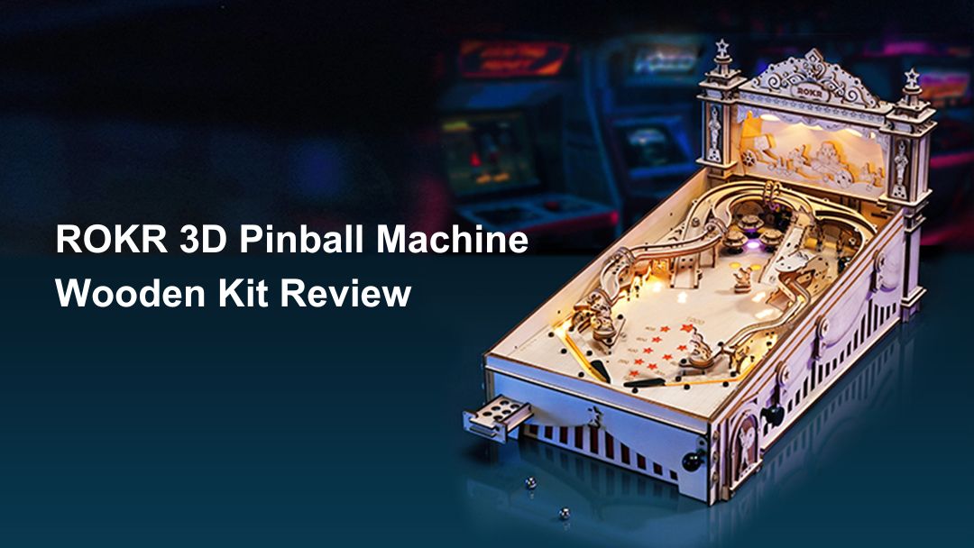 ROKR 3D Pinball Machine Wooden Kit Review