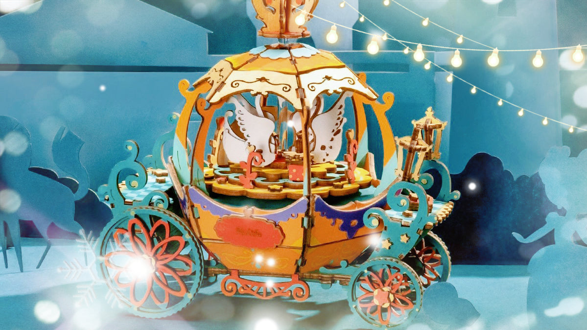 Step into 2023: Heart-melting Magical Pumpkin Carriage Wooden Puzzles