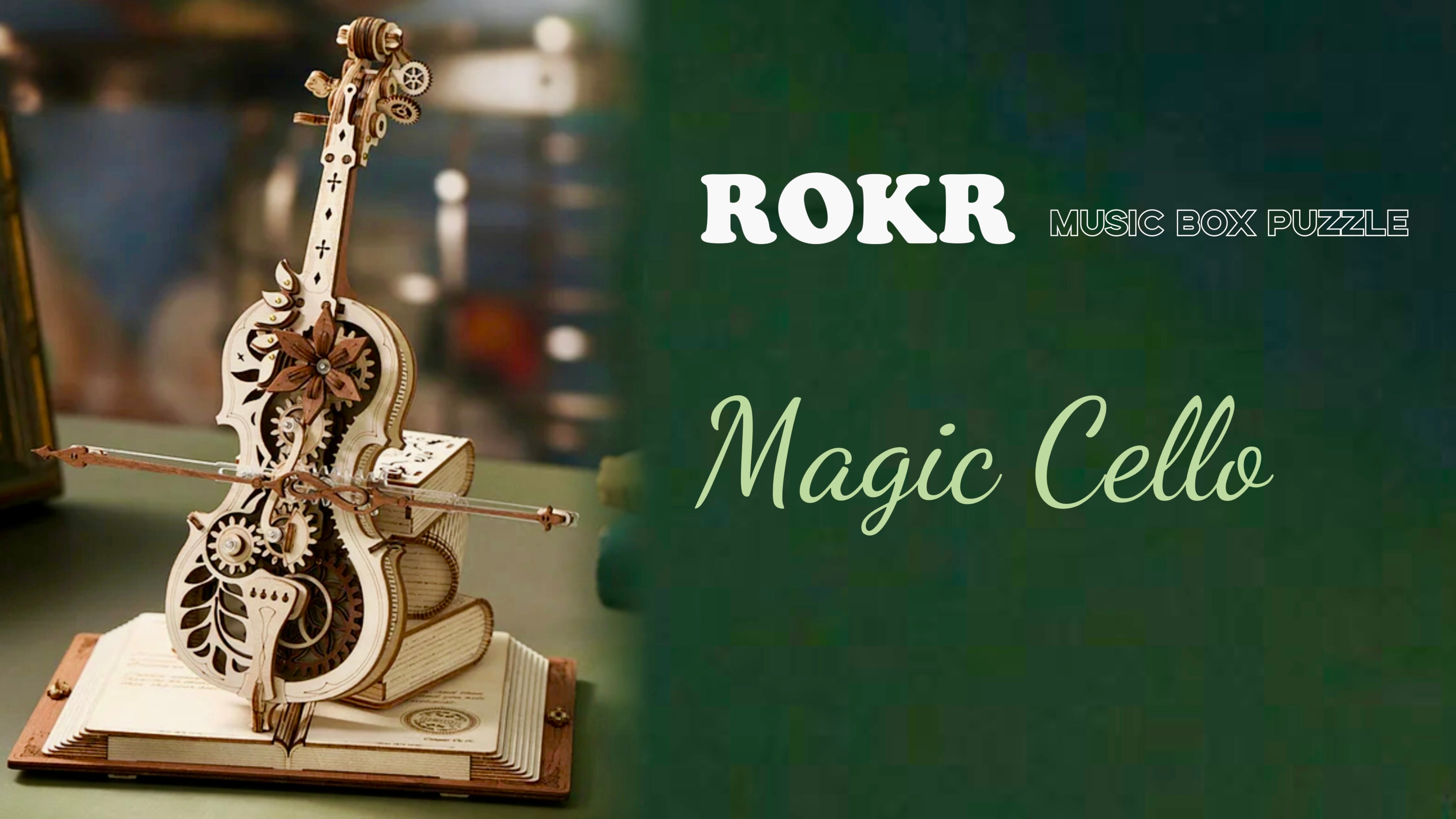 Introducing The New ROKR Magic Cello Music Box Puzzle