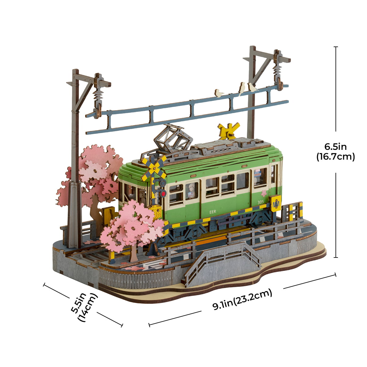 Puzzle en bois 3D Rolife Sakura Journey TGS02 