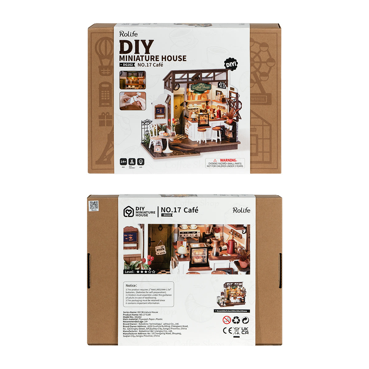 Kit de maison miniature Rolife Flavory Café DG162 