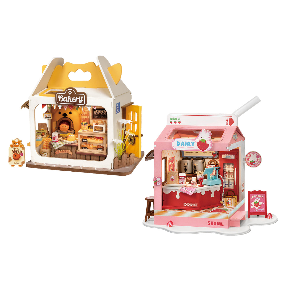 Rolife Food Box Shop DIY Miniature House Kit