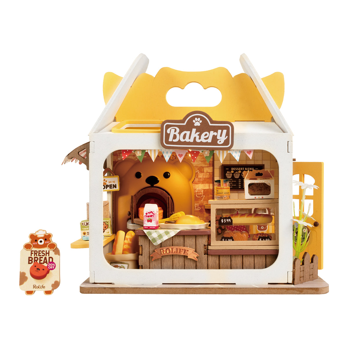 Rolife Food Box Shop DIY Miniature House Kit