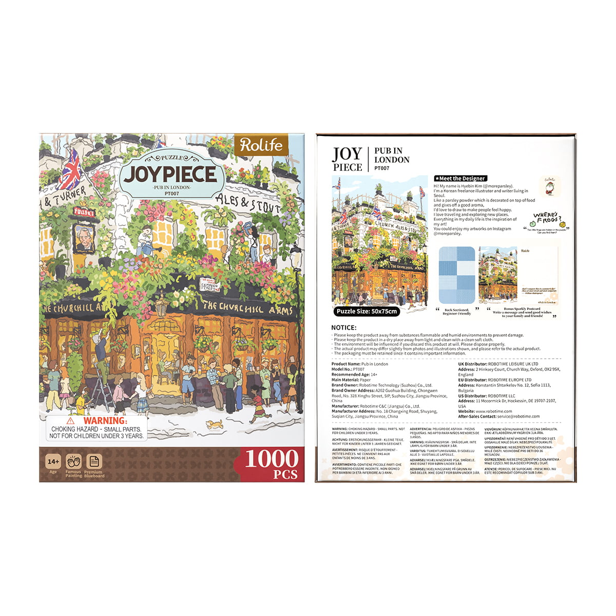 Rolife Pub in London 1000 Piece Jigsaw Puzzle PT007