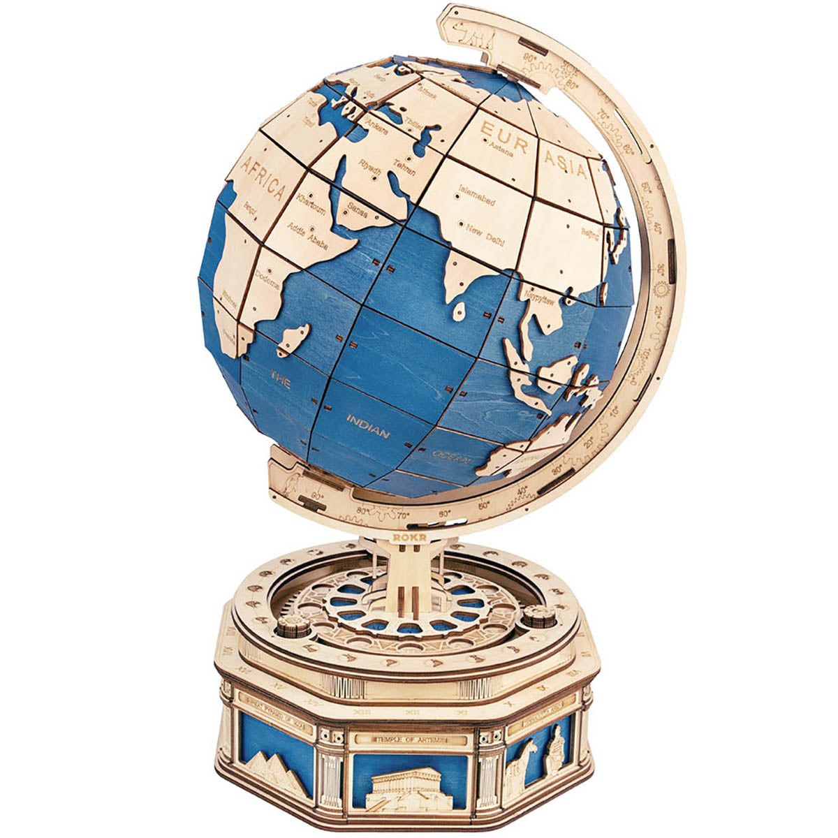 ROKR The Globe Model 3D Houten Puzzel ST002