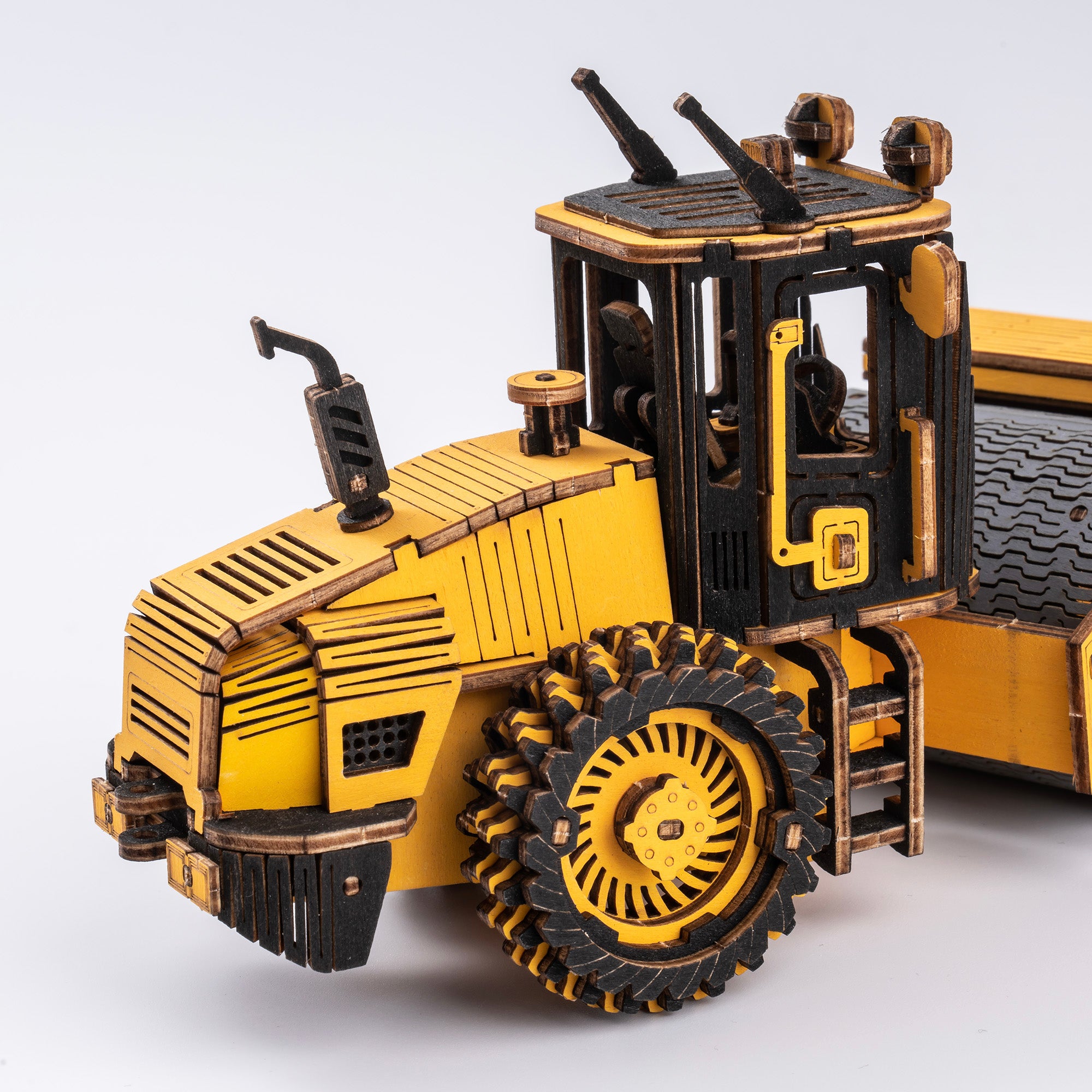 ROKR Road Roller Engineering Vehicle 3D Wooden Puzzle TG701K