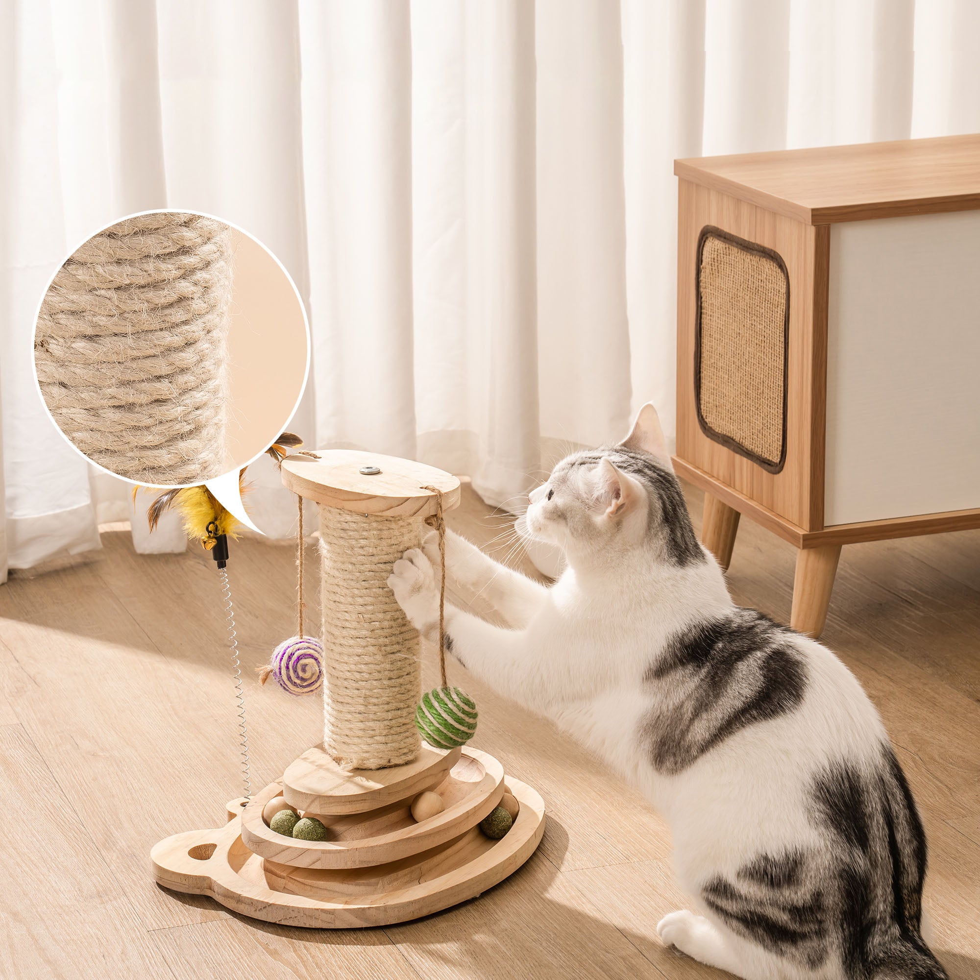 Cat Sisal Scratcher Toy