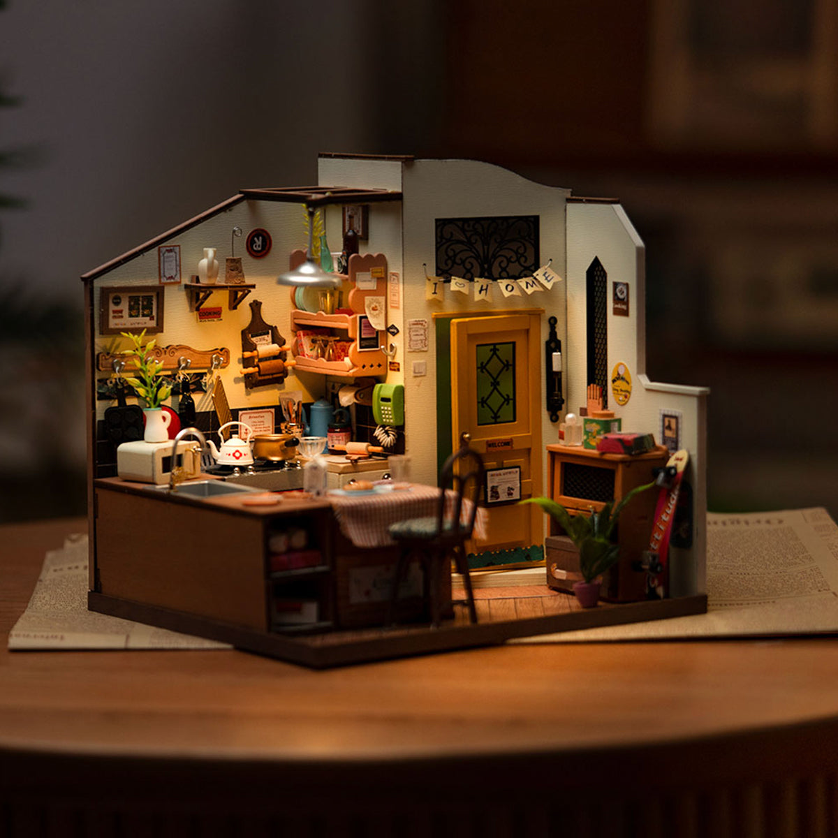 Rolife Cozy Kitchen DIY Miniatur-Hausbausatz DG159 