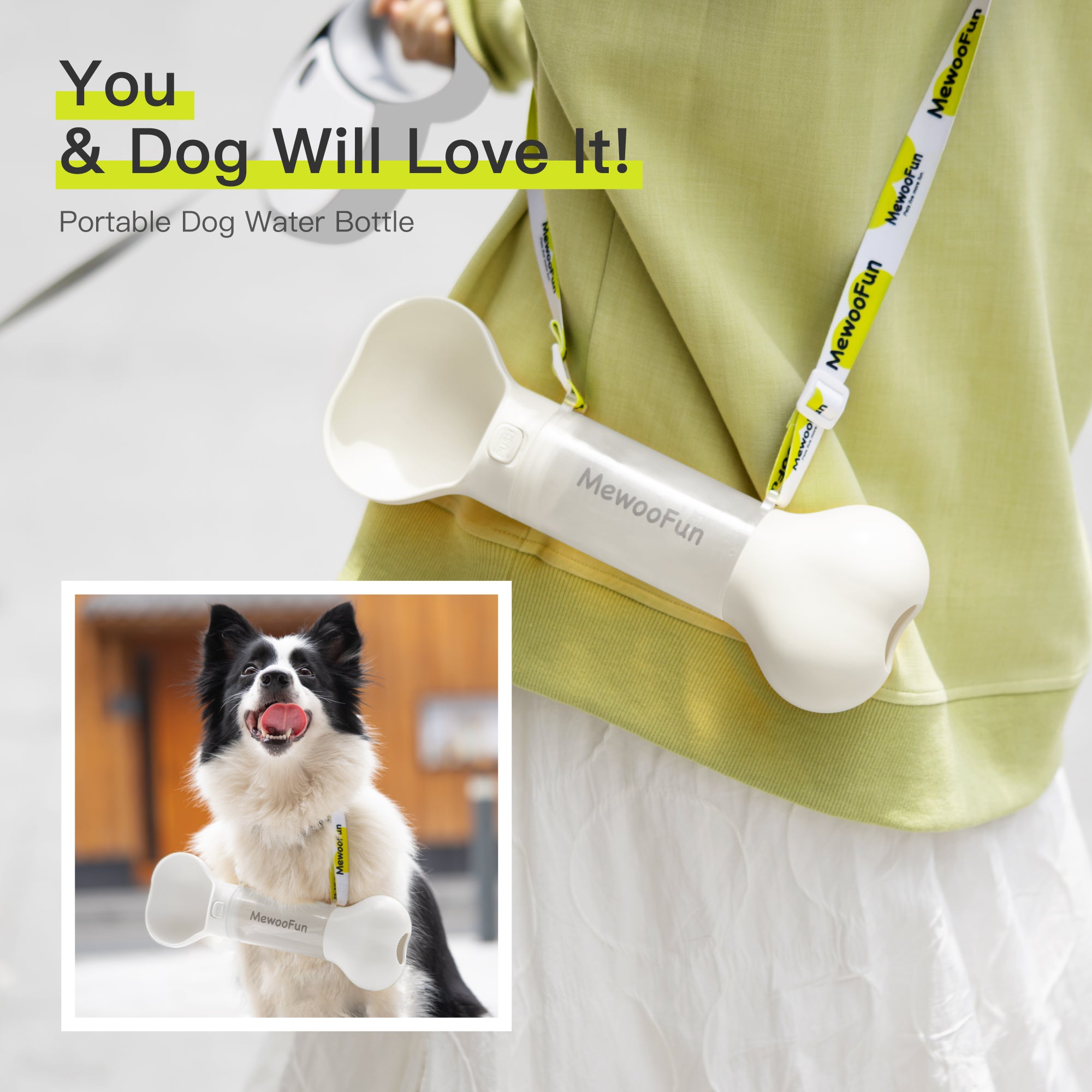 Mewoofun Dog Water Bottle