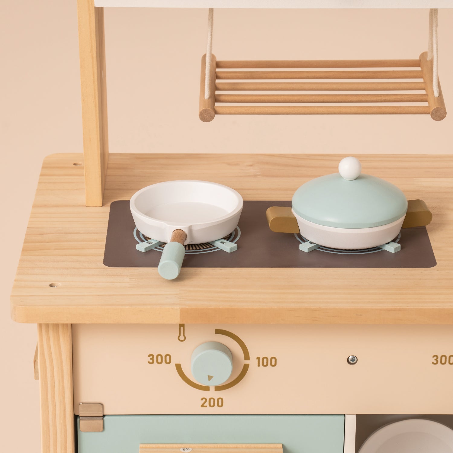 Ensemble de jeu de cuisine en bois ROBUD avec accessoires WCF14