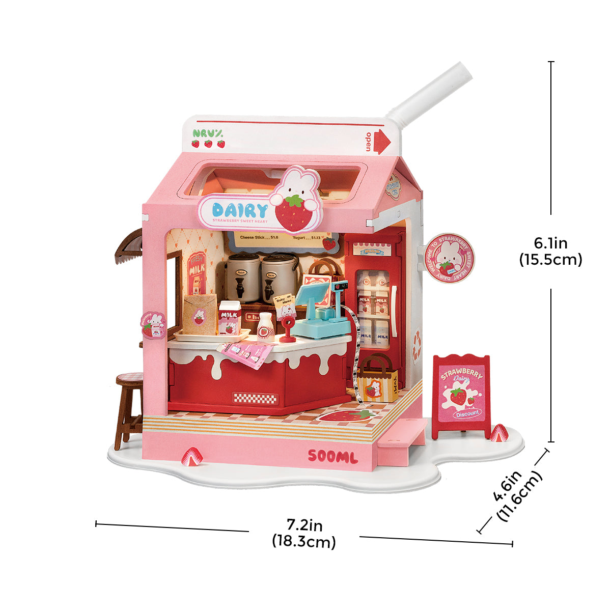 Rolife Food Box Shop DIY Miniature House Kit