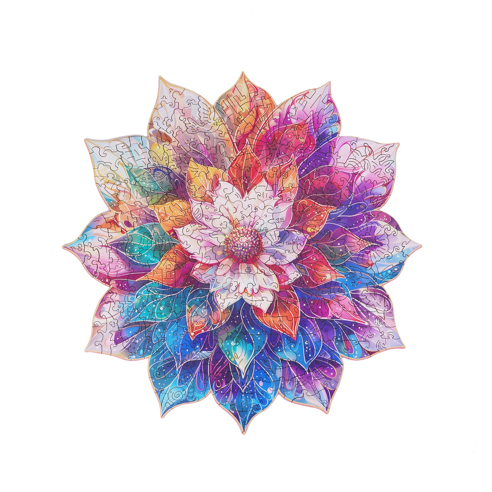 Rowood Mystic Mandala  Flower Wooden Jigsaw Puzzle