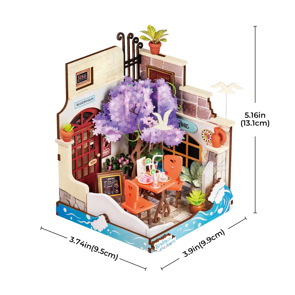 Rolife Sea Holiday Restaurant DIY Miniature House DS039