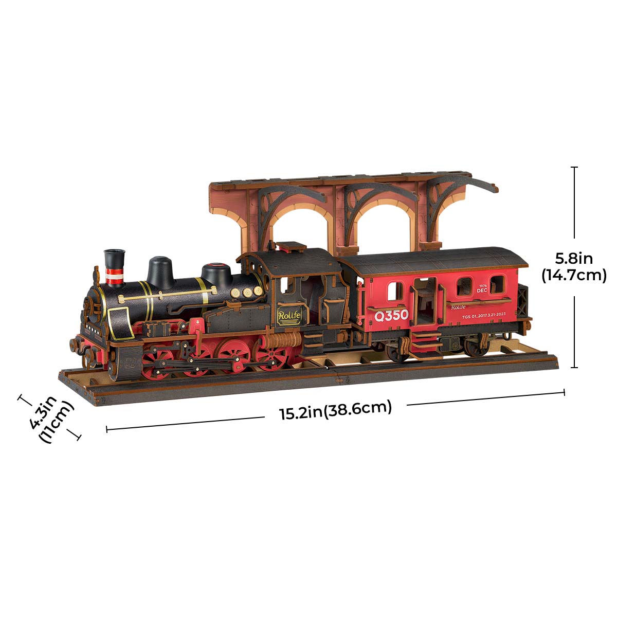 Rolife Steam Journey Puzzle en bois 3D TGS01