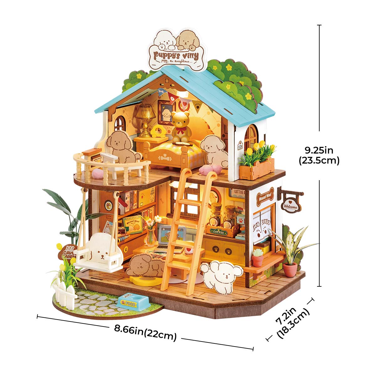 Rolife Puppy's Cozy Villa DIY Miniatuurhuis DG169