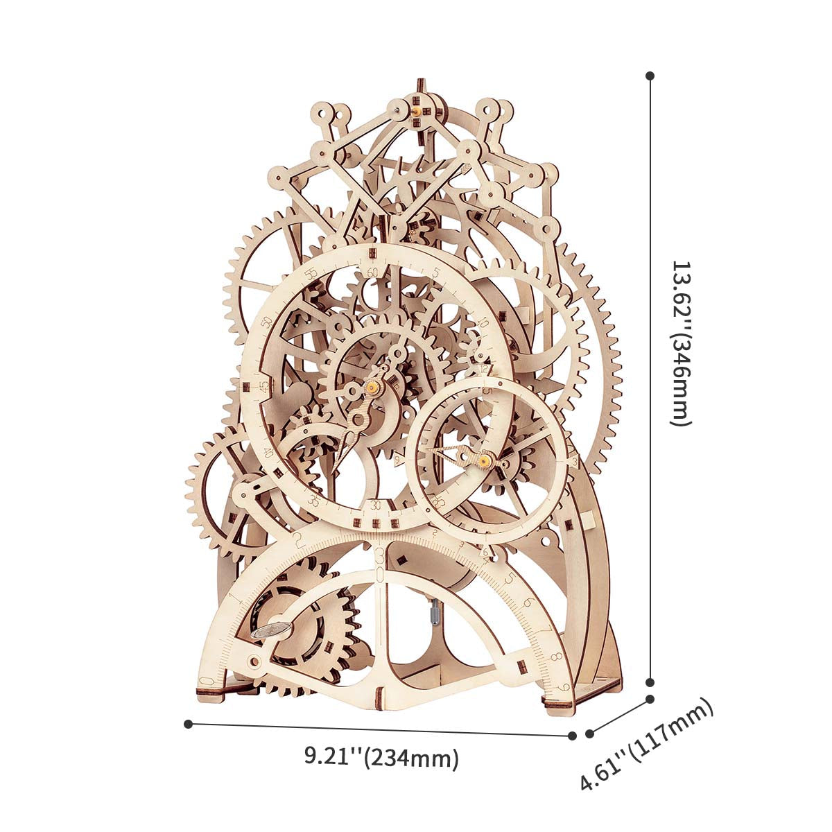 ROKR slingeruurwerk mechanische versnellingen 3D houten puzzel LK501