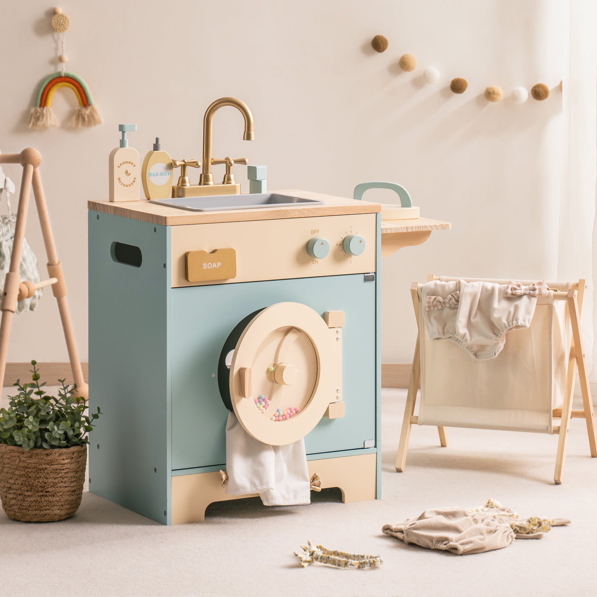 Robud Wooden Laundry Playset