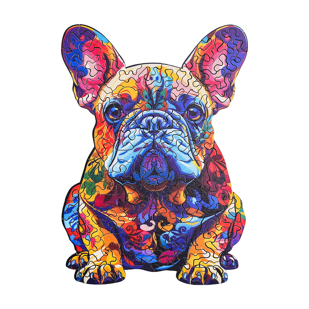 Puzzle en bois ROBOTIME Bouledogue Français 