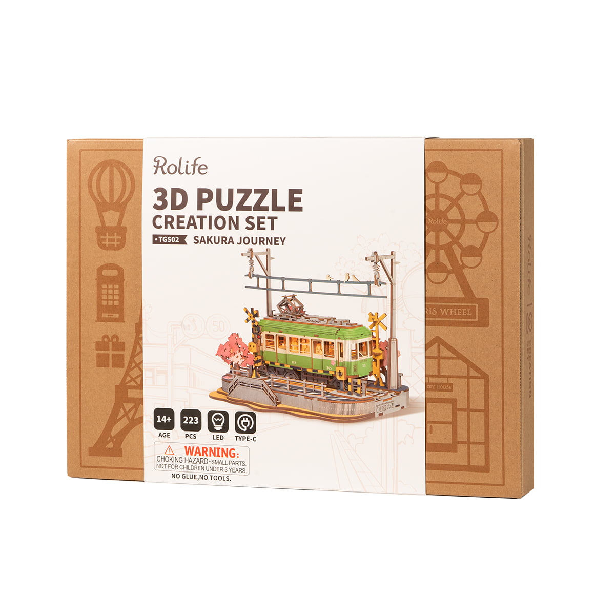 Rolife Sakura Reise 3D Holzpuzzle TGS02 