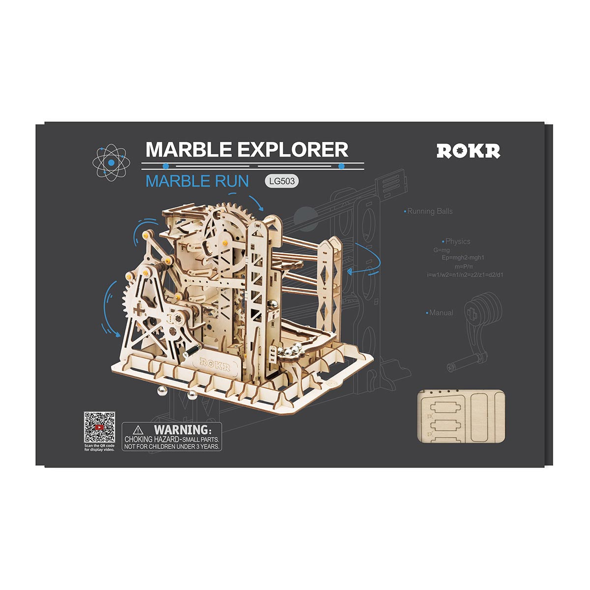 Circuit à billes ROKR Marble Explorer avec mur pivotant LG503 