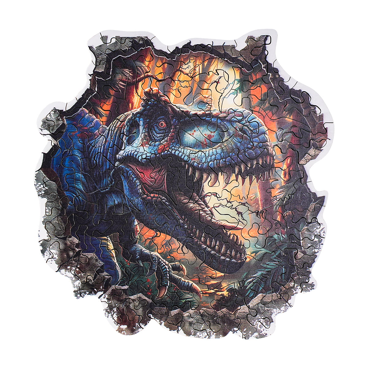 ROBOTIME Wall Breaking T-Rex Wooden Jigsaw Puzzle