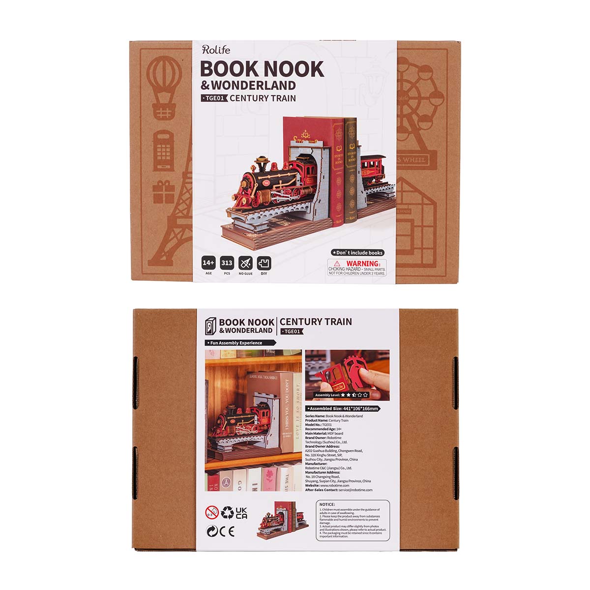 Rolife Century Train DIY Book Nook TGE01