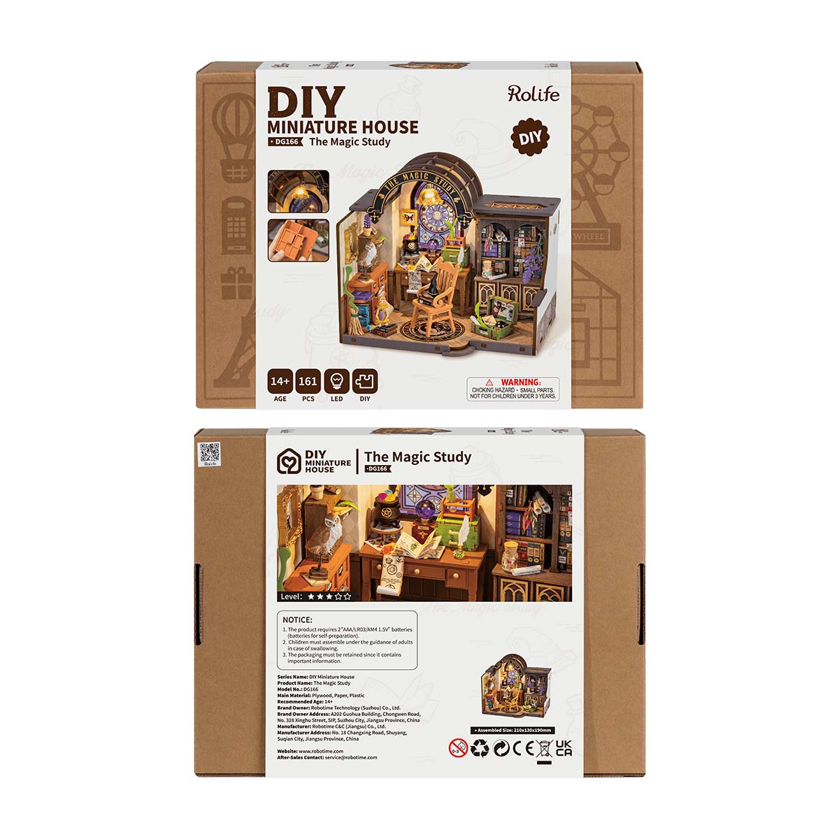 Rolife The Magic Study Maison miniature DIY DG166