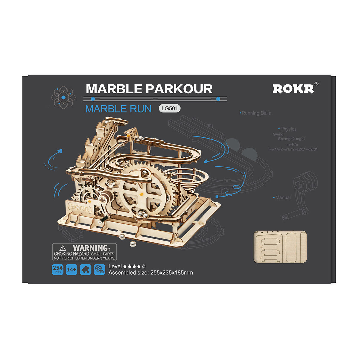 ROKR Marble Parkour Großer Trichter Murmelbahn LG501 