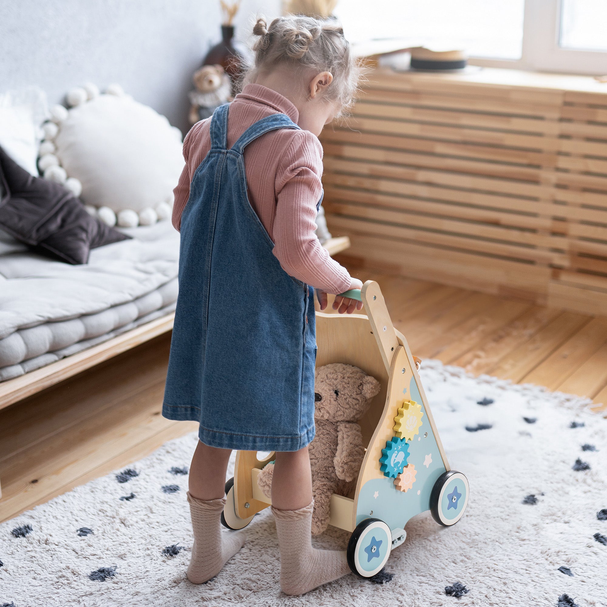 Robud Baby Push Walkers Wooden