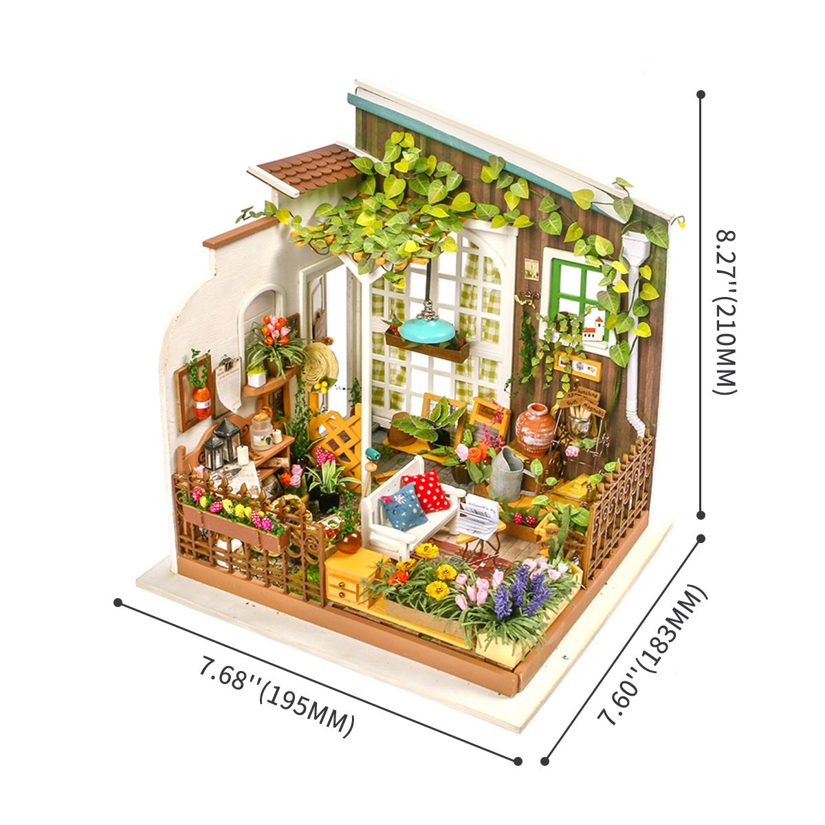 Kit de maison miniature à monter soi-même Rolife Miller's Garden DG108 