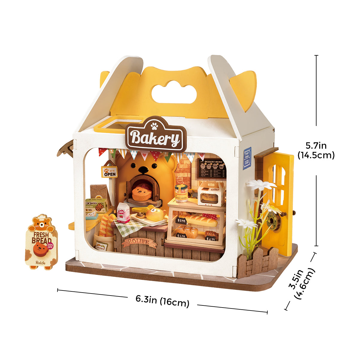 Rolife Food Box Shop DIY Miniature House Kit