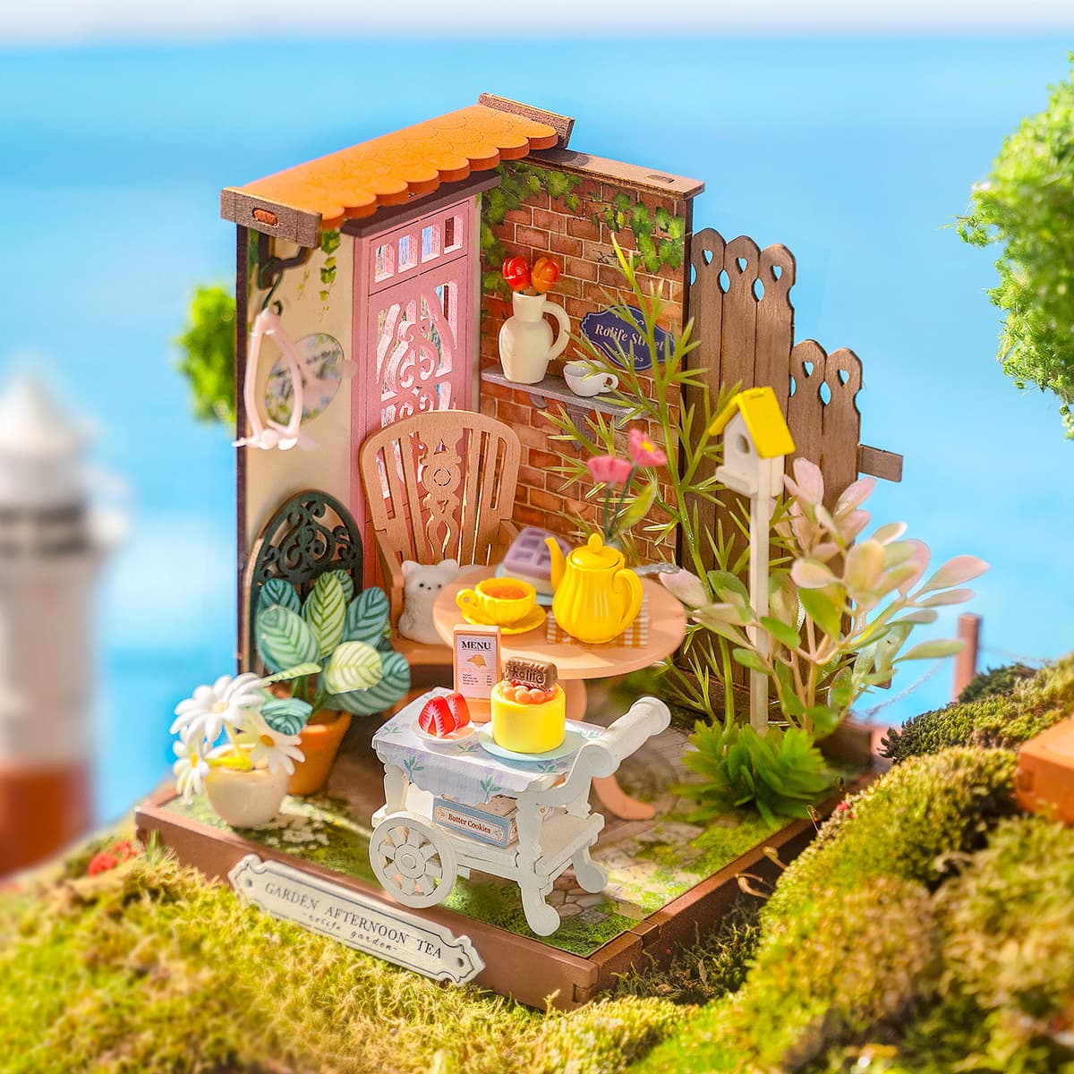 Rolife Fancy Tea Yard DIY Miniature House DS038