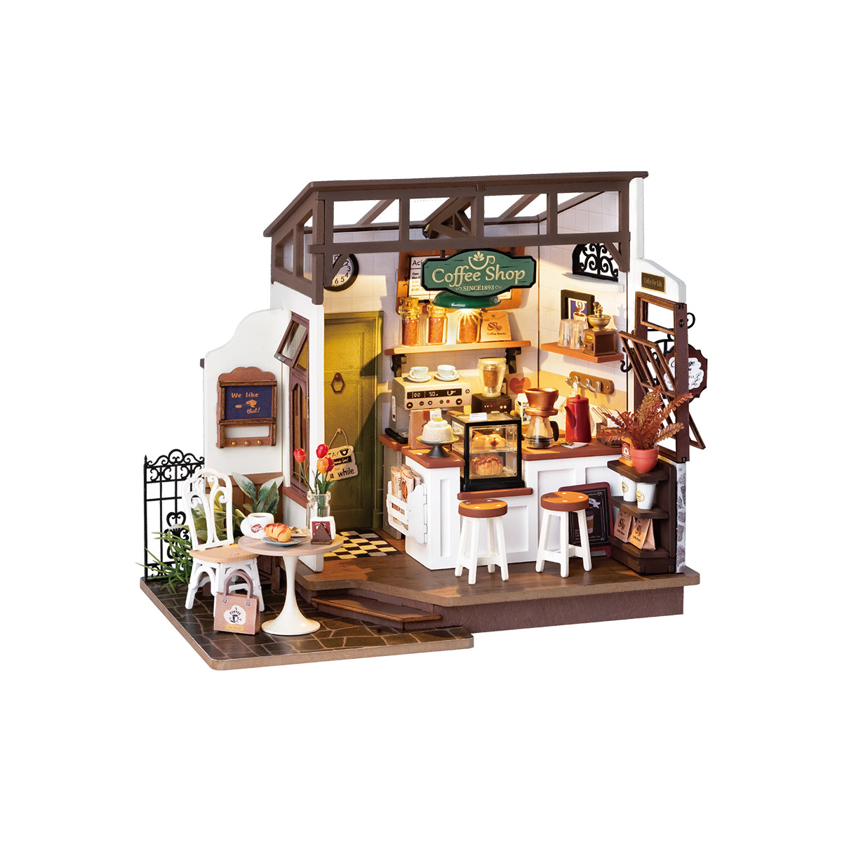 Kit de maison miniature Rolife Flavory Café DG162 