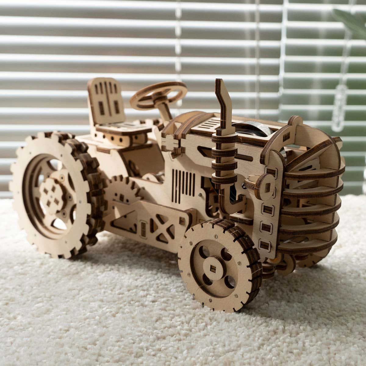 Puzzle 3D en bois avec engrenages mécaniques pour tracteur ROKR LK401 