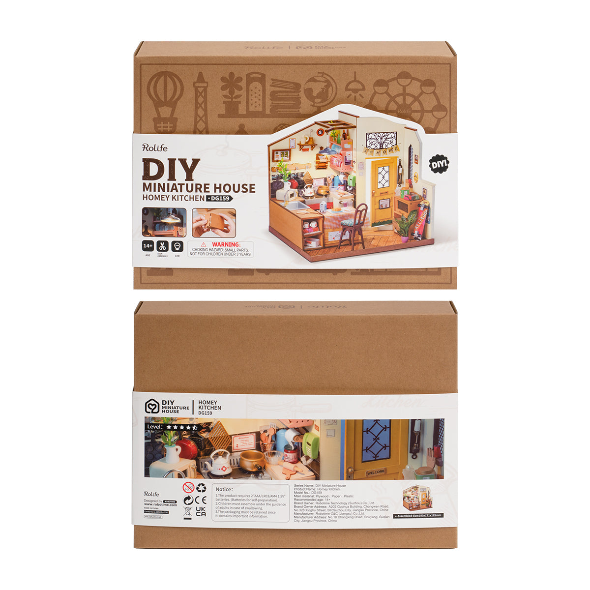 Kit de cuisine miniature à monter soi-même Rolife Cozy Kitchen DG159 