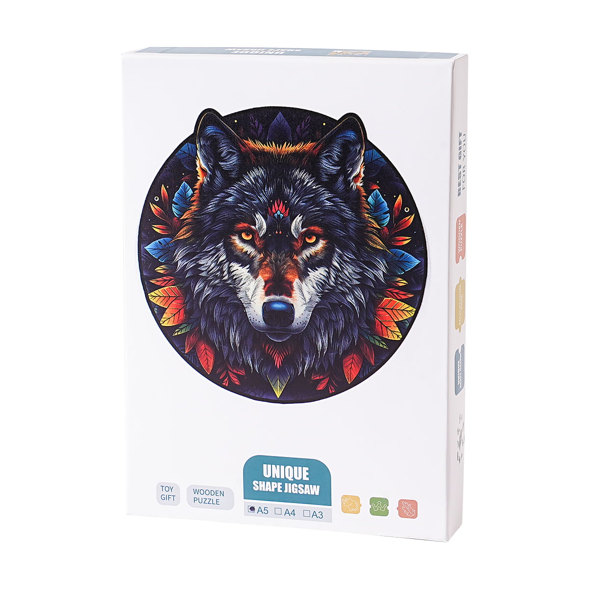 Puzzle en bois ROBOTIME Loup dans la jungle 