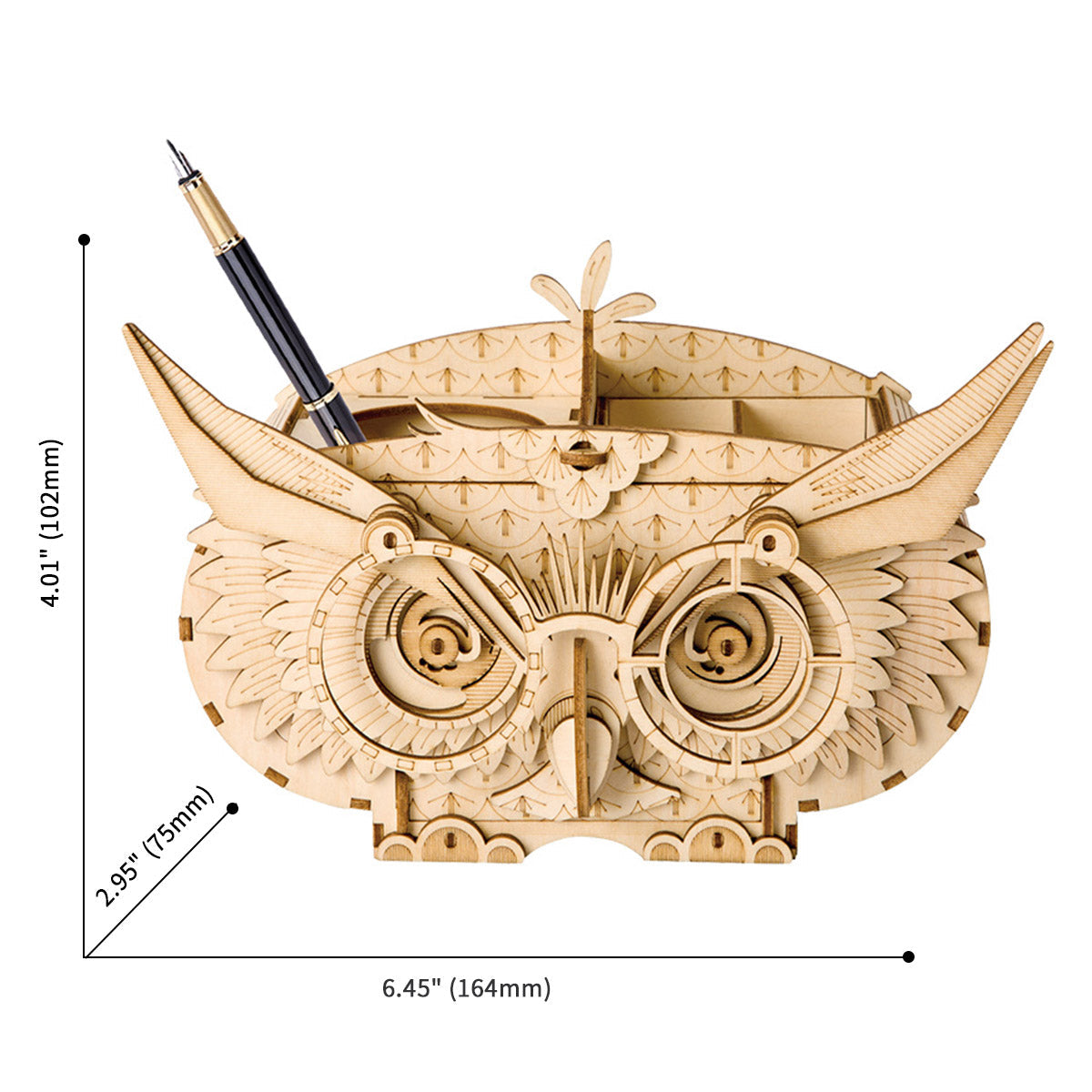 Rolife Owl Storage Box 3D Wooden Puzzle TG405