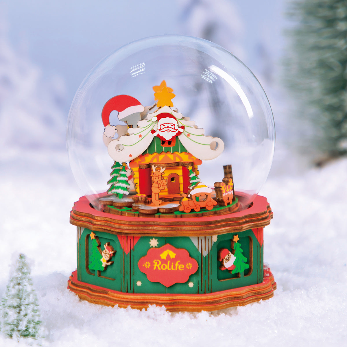 Rolife Christmas Town Music Box AM46