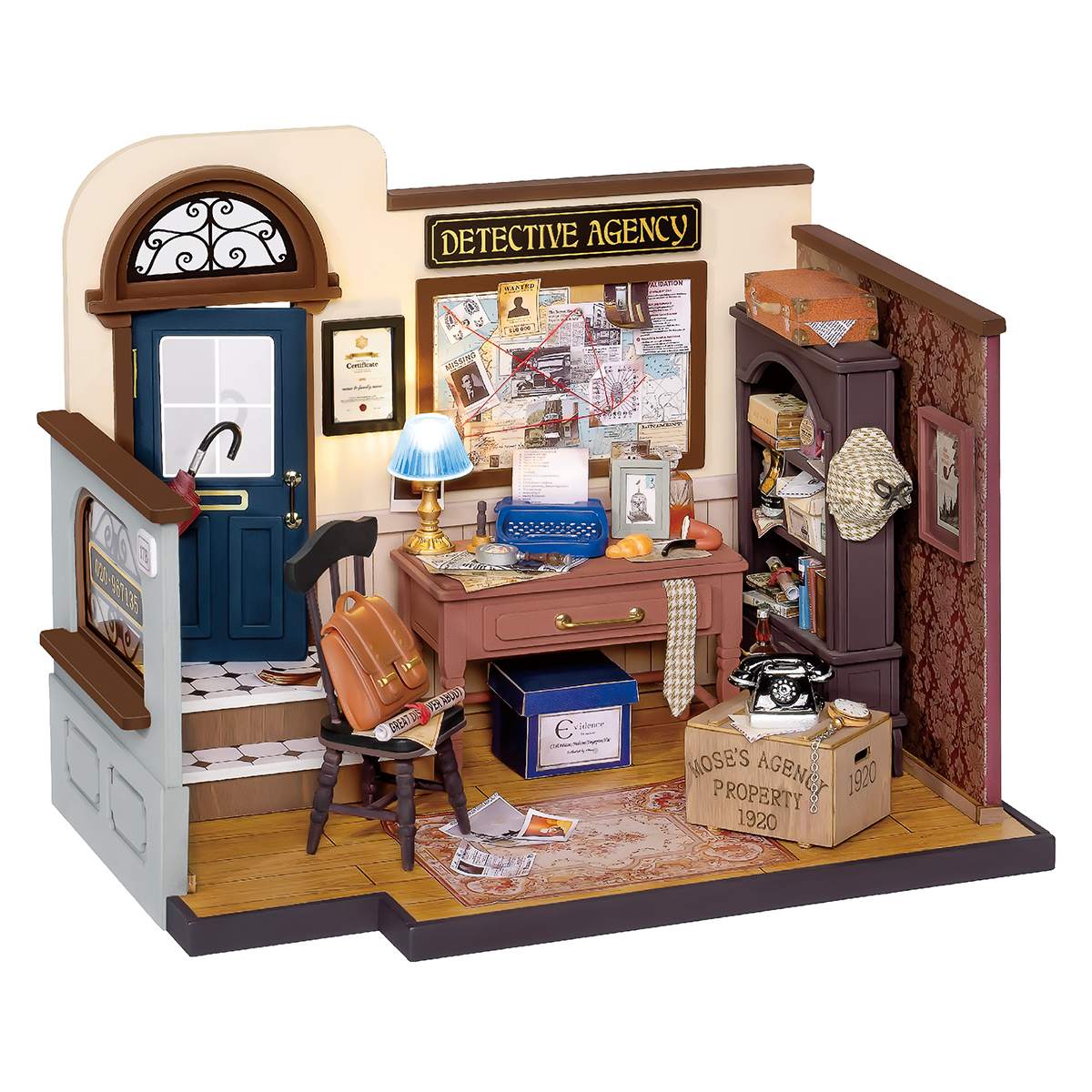 Rolife Mose's detectivebureau DIY miniatuurhuispakket DG157