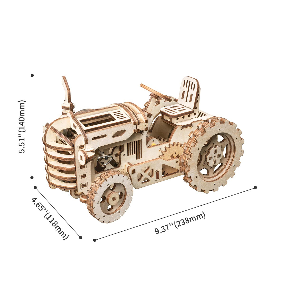 [Only Ship To U.S.] ROKR Tractor mechanische versnellingen 3D houten puzzel LK401