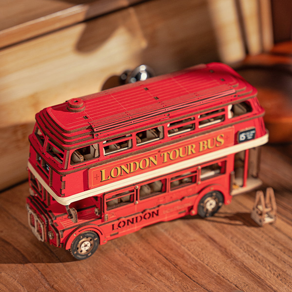 Rolife London Tourbus 3D Houten Puzzel TGM02