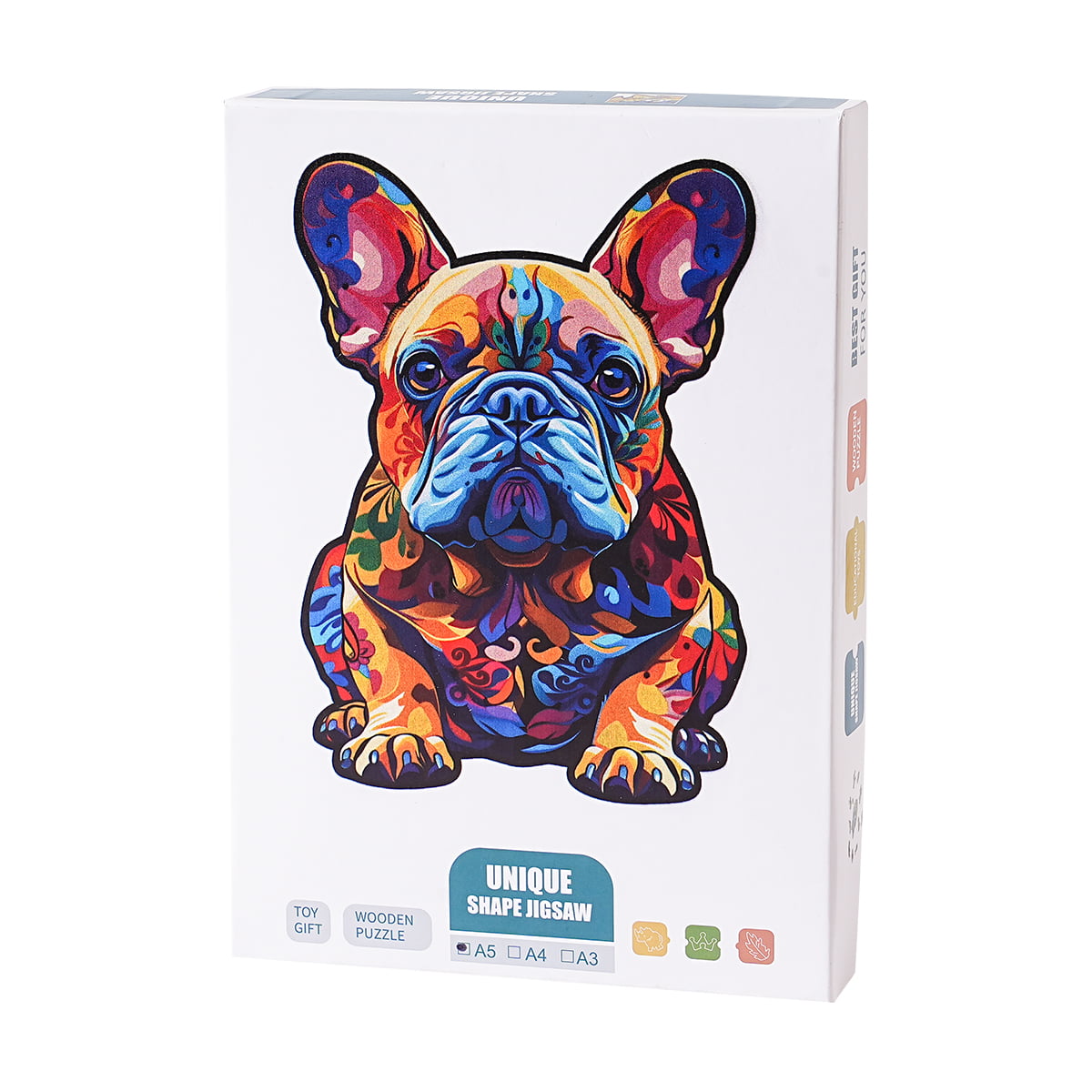 ROBOTIME Franse Bulldog houten puzzel