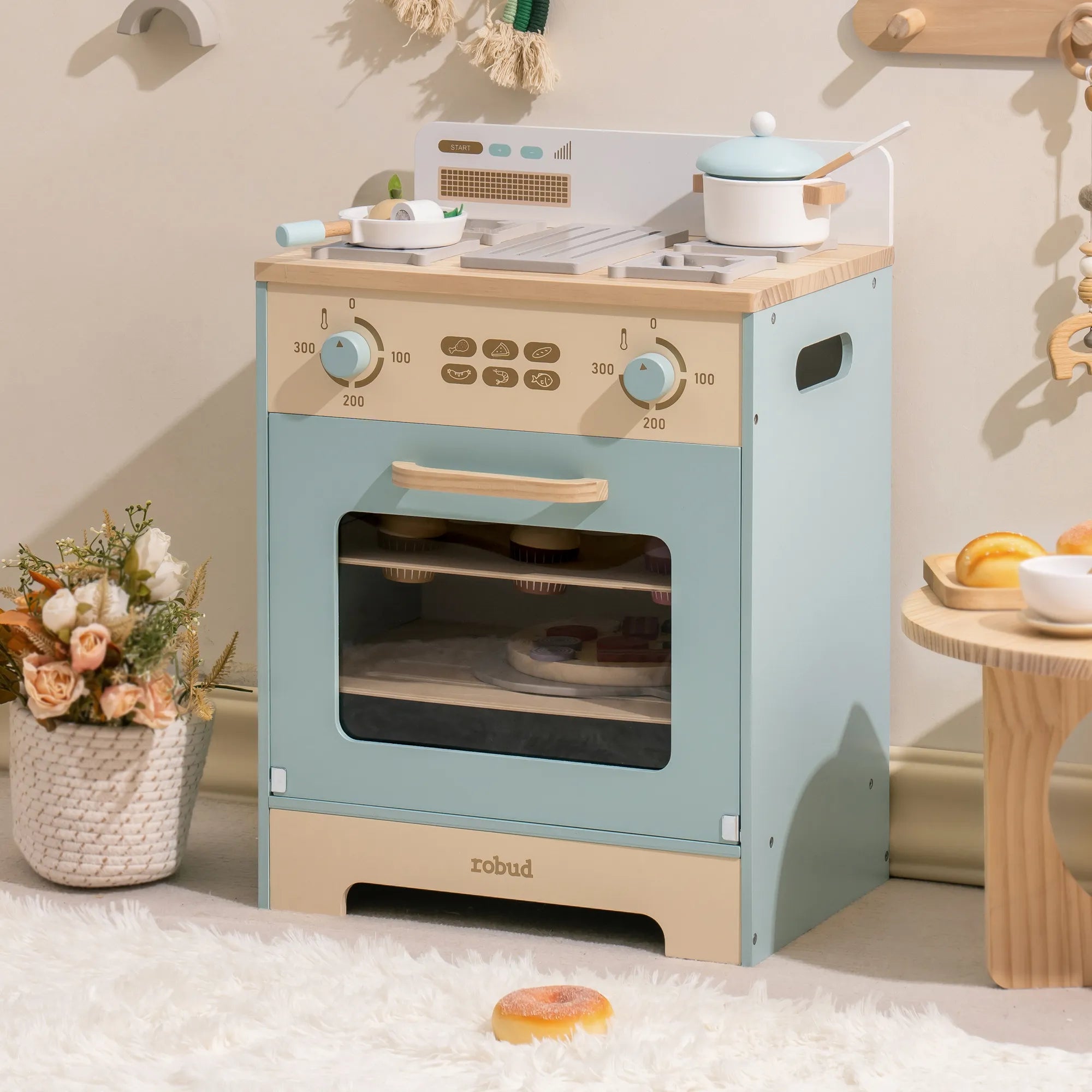 Robud Realistic Wooden Play Oven