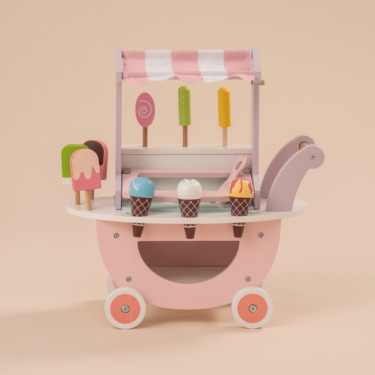 Chariot à glaces en bois ROBUD, jouets pour enfants WG184 