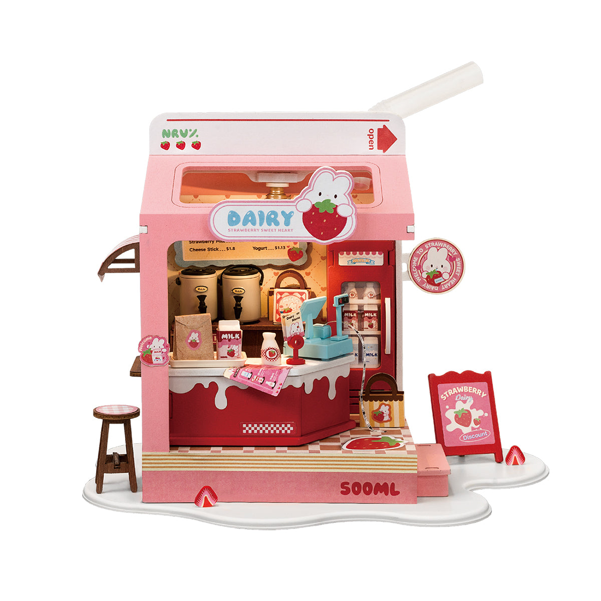 Rolife Food Box Shop DIY Miniature House Kit