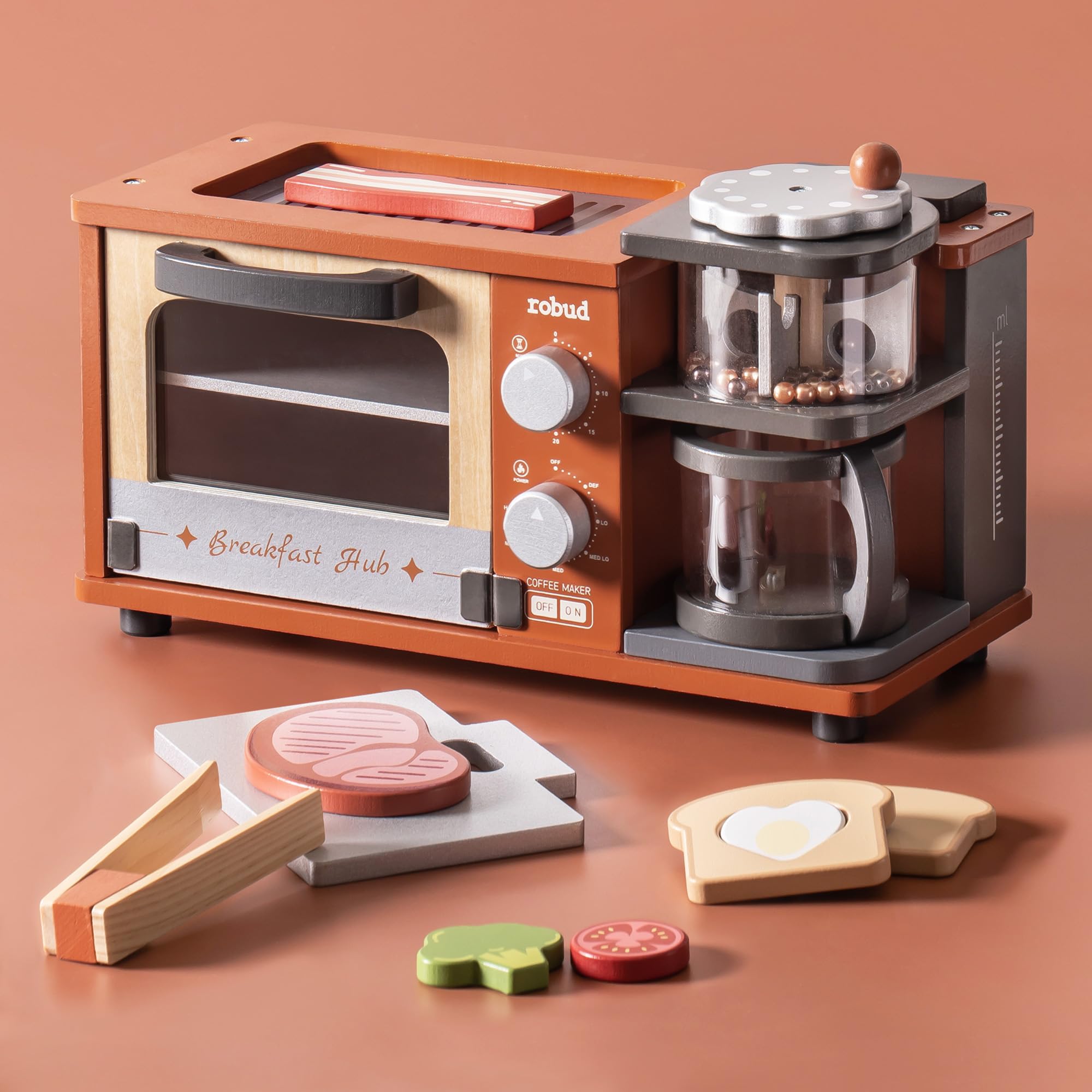 ROBUD Breakfast Machine Kitchen Toy - Caramel