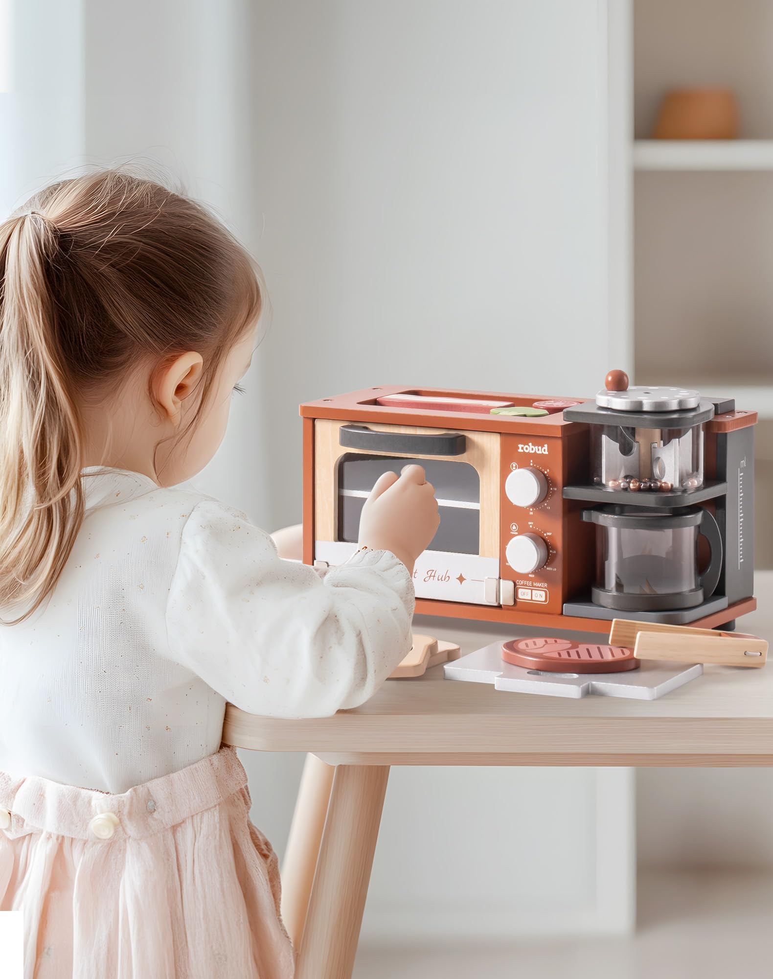 ROBUD Breakfast Machine Kitchen Toy - Caramel