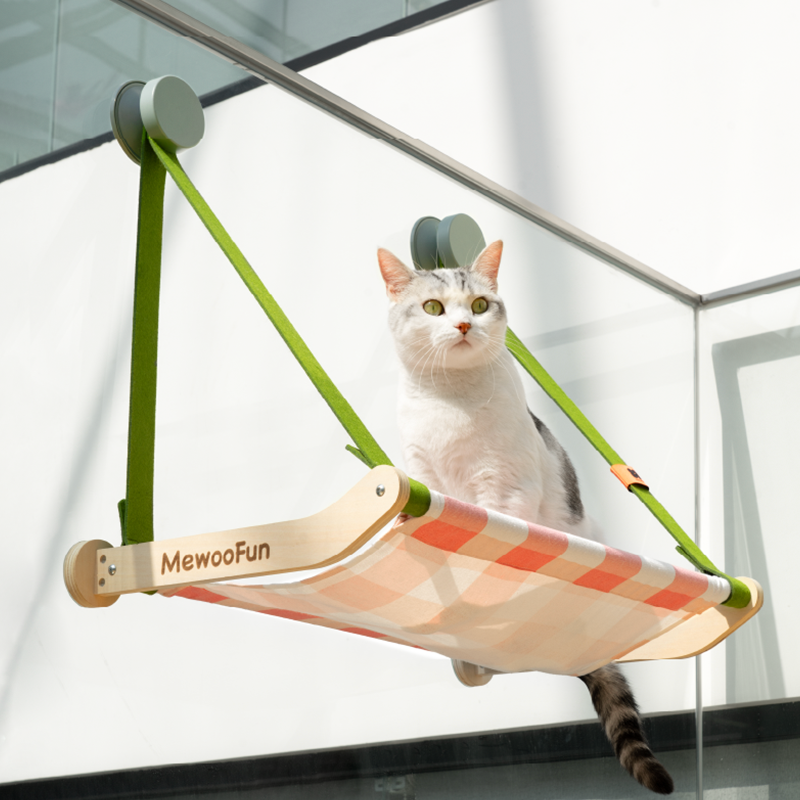 Spring Series Glass Suction Cup Cat Climbing Frame