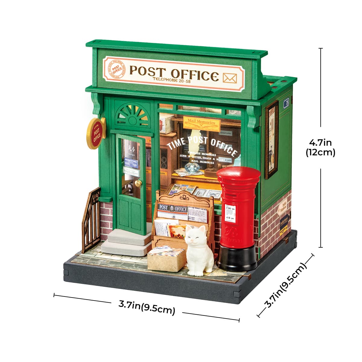 Maison miniature à monter soi-même du bureau de poste du siècle de Rolife DS037 