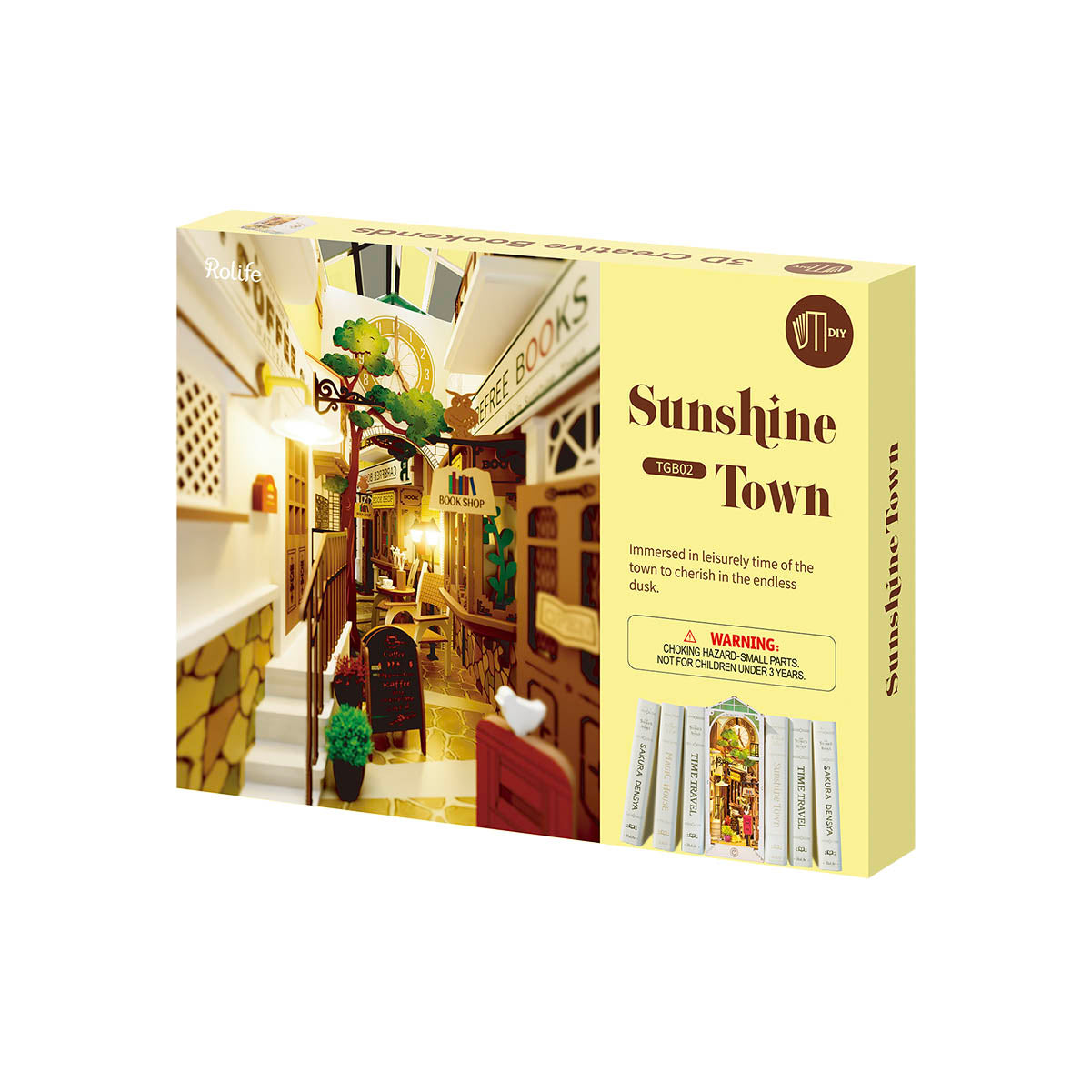 Rolife Sunshine Town Boekenhoekje Plankinzetstuk TGB02